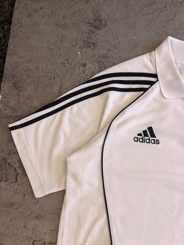 Polo Adidas Y2K DJK Blanco/Negro Retro
