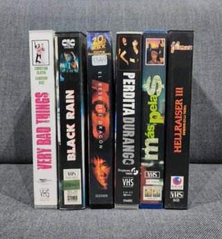 Lote 6 Películas VHS en caja grande