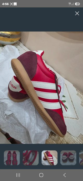 Zapatillas Adidas Rojas y Marrones Nuevas
