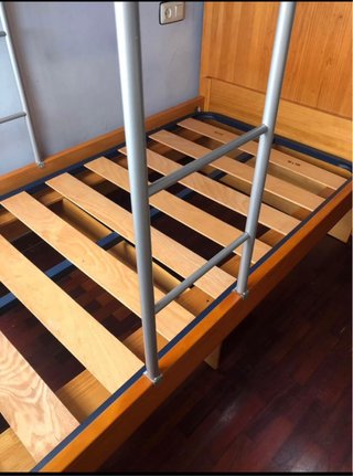 Tren-nido madera 2 camas 90x190