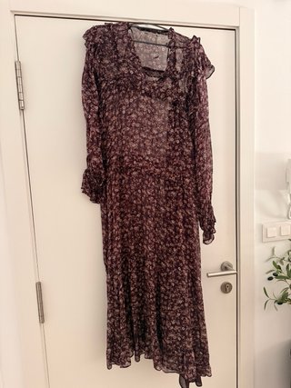 Vestido Boho Floral Midi Zara