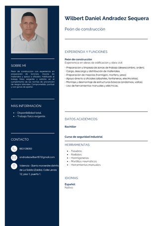 "Peón de construcción Busco Trabajo Como Peon