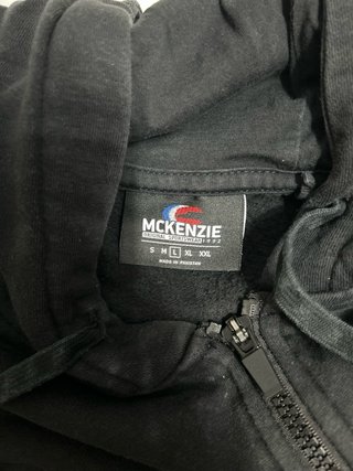 Sudadera con cremallera Mckenzie color negro
