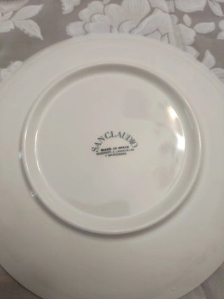 Juego Consomé 12 servicios.San Claudio. Porcelana