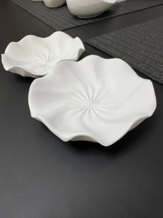 Vaso moderno design PLA bianco e nero