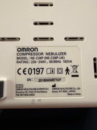 Compresor Nebulizador Omron CompA.I.R.