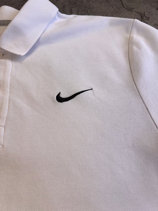 Polo Nike Sport Blanco Vintage 2000s Retro