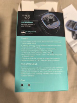 Transmisor Bluetooth Música/Llamadas Mechero Coche