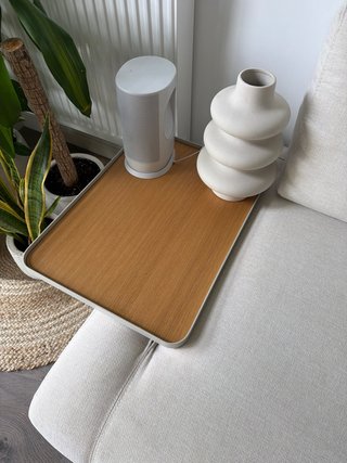 Sofá Kave Home Beige 3 Plazas + Mesa Auxiliar