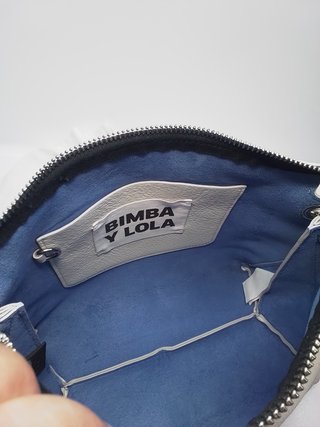 Bolso Bimba y Lola Piel Trapecio Blanco