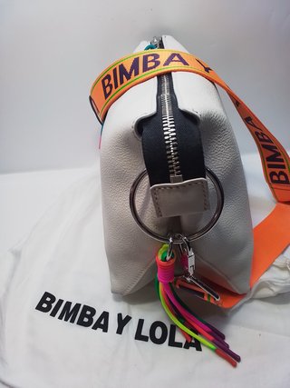 Bolso Bimba y Lola Piel Trapecio Blanco