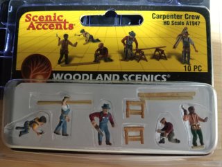 Woodland Scenics Carpenter Crew HO