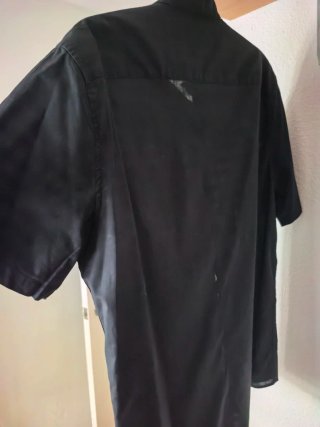 Camisa H&M Negra Manga Corta Talla L
