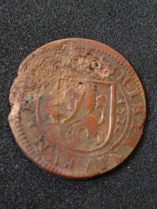 Moneda Antigua Escudo y Leyenda