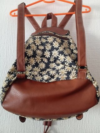 Mochila Bonita Flores Margaritas