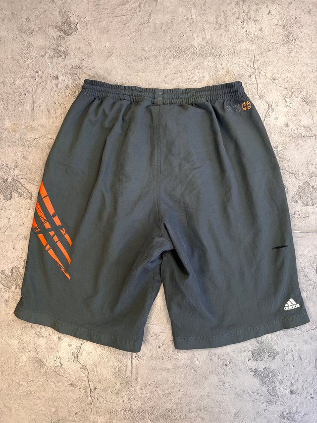 Adidas Short Sport Vintage 2006 Gray/Orange Baggy