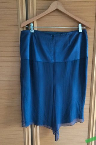 Conjunto falda gasa azul