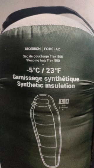 Saco de dormir Decathlon Forclaz Trek 500 L