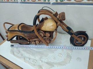 Moto Artesanal Madera y Bambú