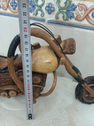 Moto Artesanal Madera y Bambú