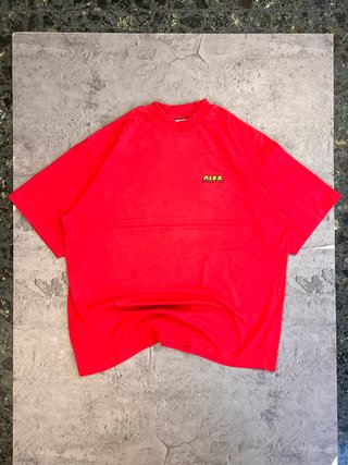 Vintage T-shirt Heavy Weight Red Big Logo Back 90'