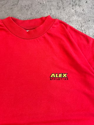 Vintage T-shirt Heavy Weight Red Big Logo Back 90'