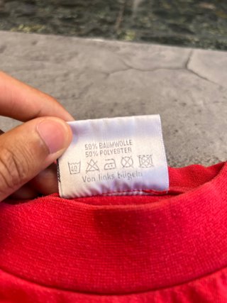 Vintage T-shirt Heavy Weight Red Big Logo Back 90'