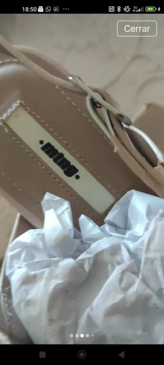Sandalias Mustang Beige Talla 38