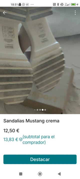 Sandalias Mustang Beige Talla 38