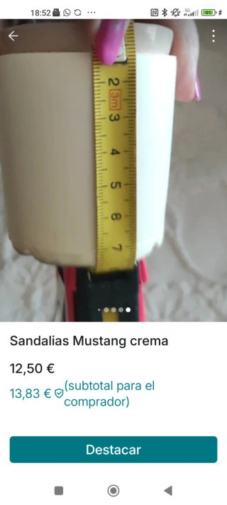 Sandalias Mustang Beige Talla 38