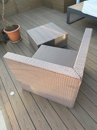 Conjunto Sofás Terraza Marrón