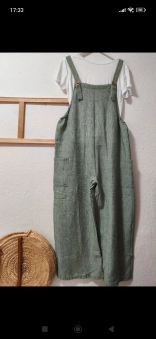 Mono Lino Oversize XXL Verde