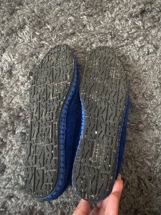 Zapatillas Flabelus Azul Terciopelo