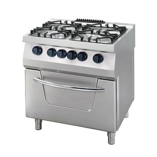 Heavy Duty Fornelli - 4 Fuochi - Unità Doppia - Pr
