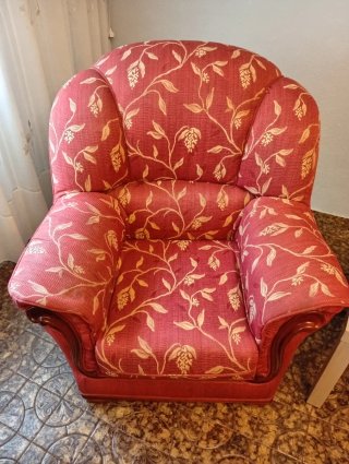 Sofá 1 plaza estampado floral