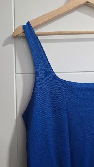Vestido Zara tirantes azul talla XL