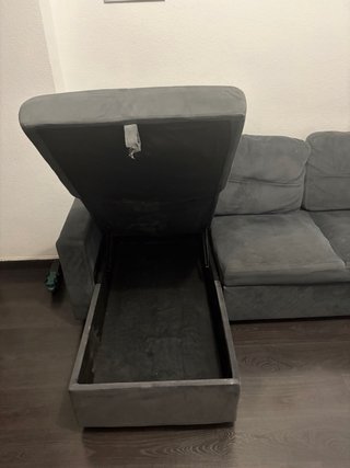 Sofá Cama Gris Tela