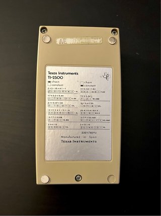 Calculadora Texas Instruments TI-2500. Datamath