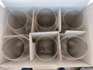 Juego 3 copas de cristal