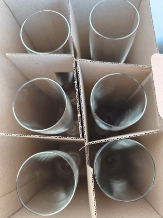 Juego 3 copas de cristal