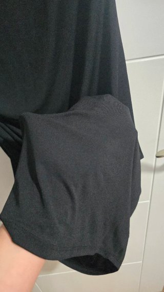 Vestido midi asimétrico Zara L negro