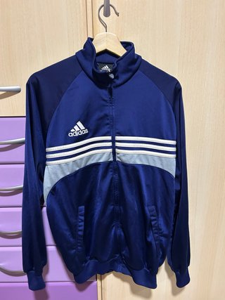 Chaqueta Adidas Azul y Gris
