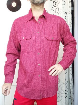 Camicia Webb&Scott Uomo Rossa italy cotone large