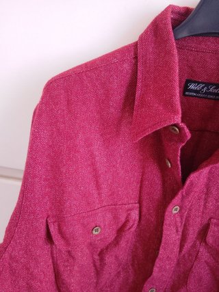 Camicia Webb&Scott Uomo Rossa italy cotone large