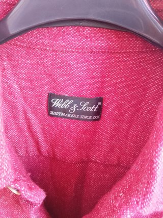 Camicia Webb&Scott Uomo Rossa italy cotone large