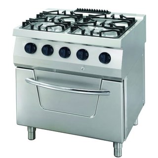 Heavy Duty Fornelli - 4 Fuochi - Unità Doppia - Pr