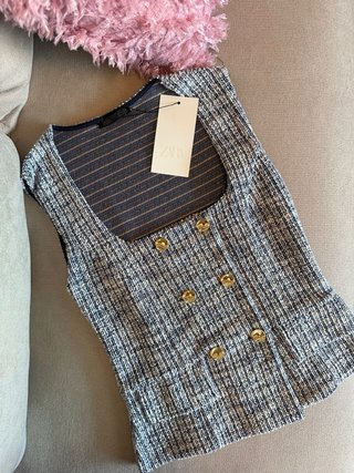 Chaleco zara tweed