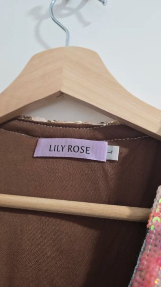 Chaleco Lentejuelas y Flecos Lily Rose Talla L