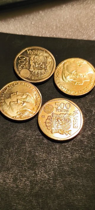 Moneda 500 Pesetas España Juan Carlos I Sofía