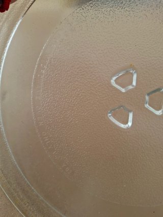 Plato giratorio microondas de cristal